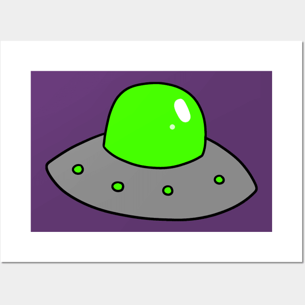 Flying Saucer Wall Art by saradaboru